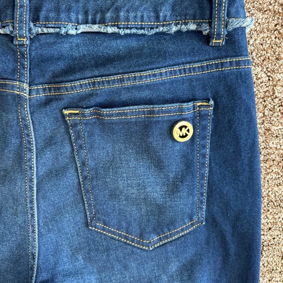Michael Kors NWT Selma Skinny Higher Rise Cropped Blue Jeans size 8 - Picture 6 of 10